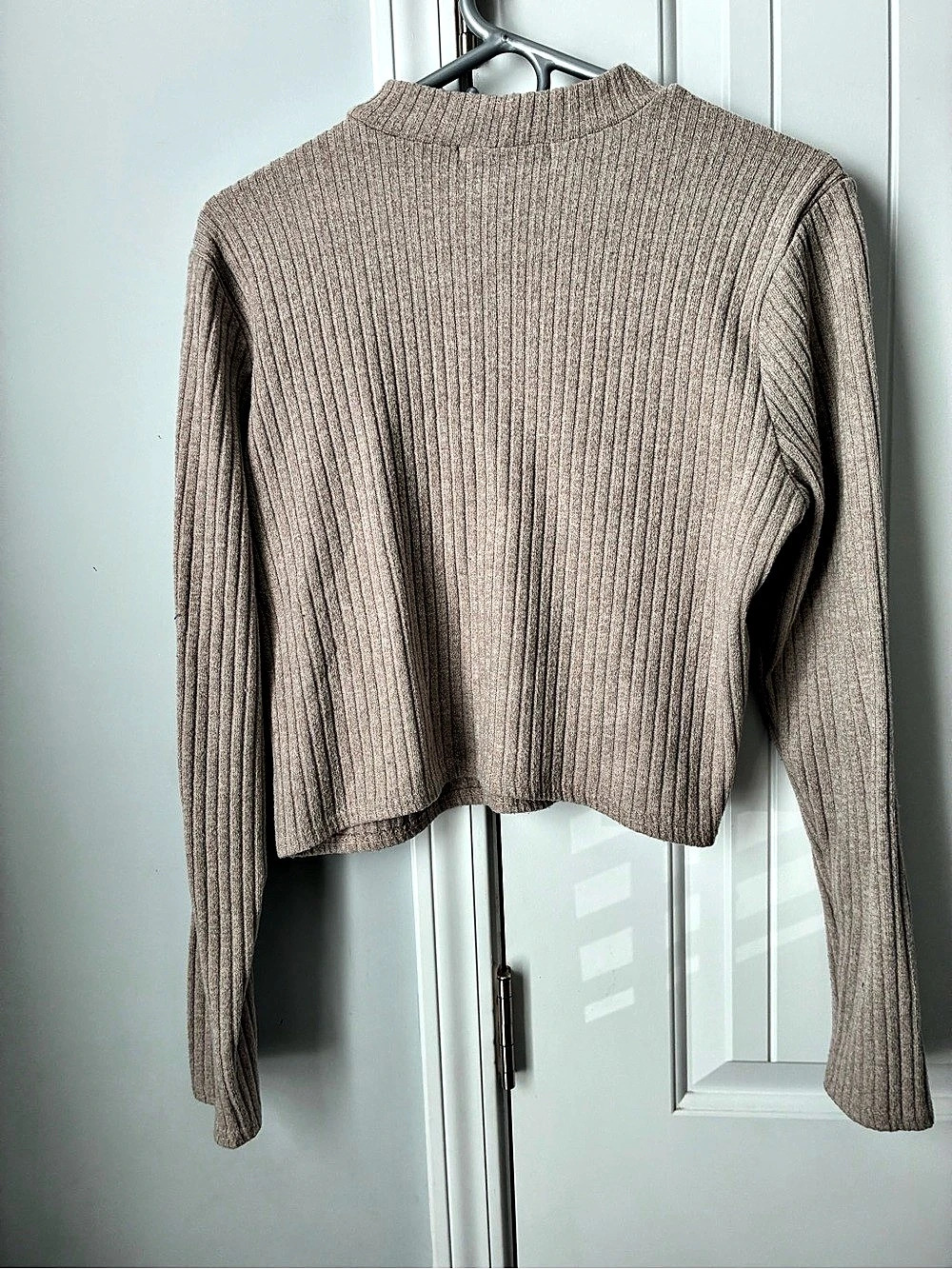 Forever 21 Ribbed Cropped Sweater in Brown Size Xl Like New